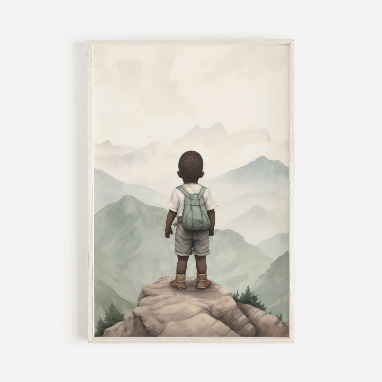 African American Explorer Print – Adventure Boys Room Wall Art