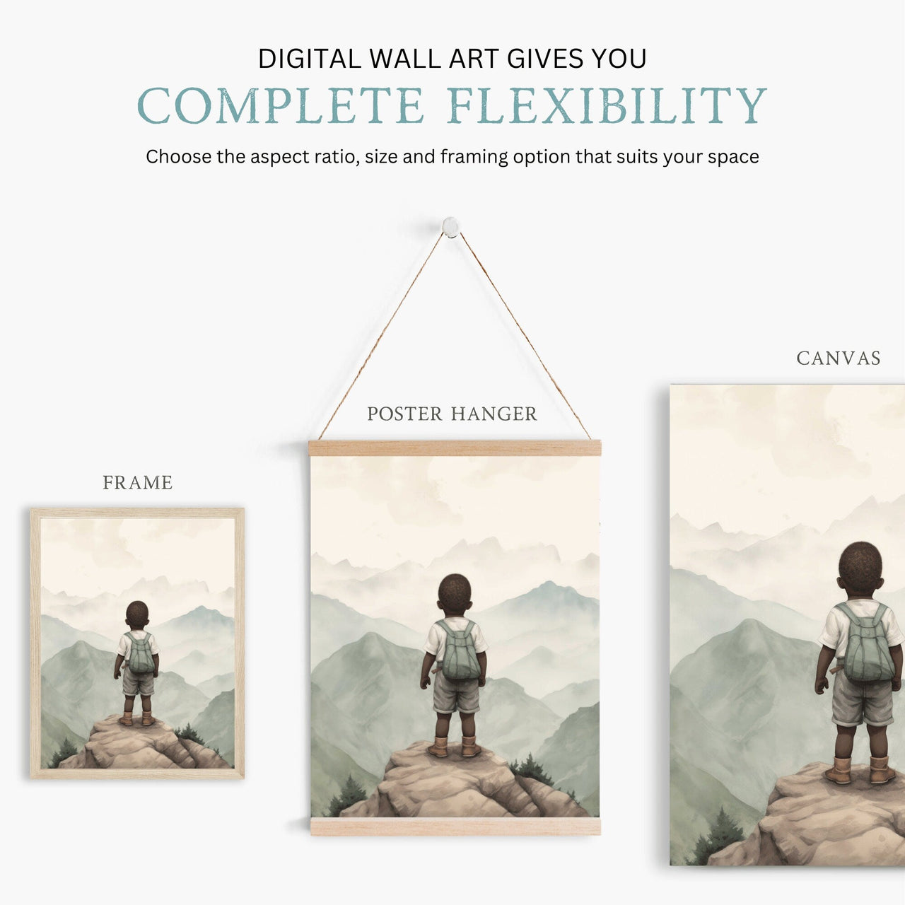 African American Explorer Print – Adventure Boys Room Wall Art