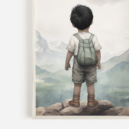 Adventure Toddler Decor, Boy's Nursery Wall Art, Nature - Themed Decor - WildfieldPrints