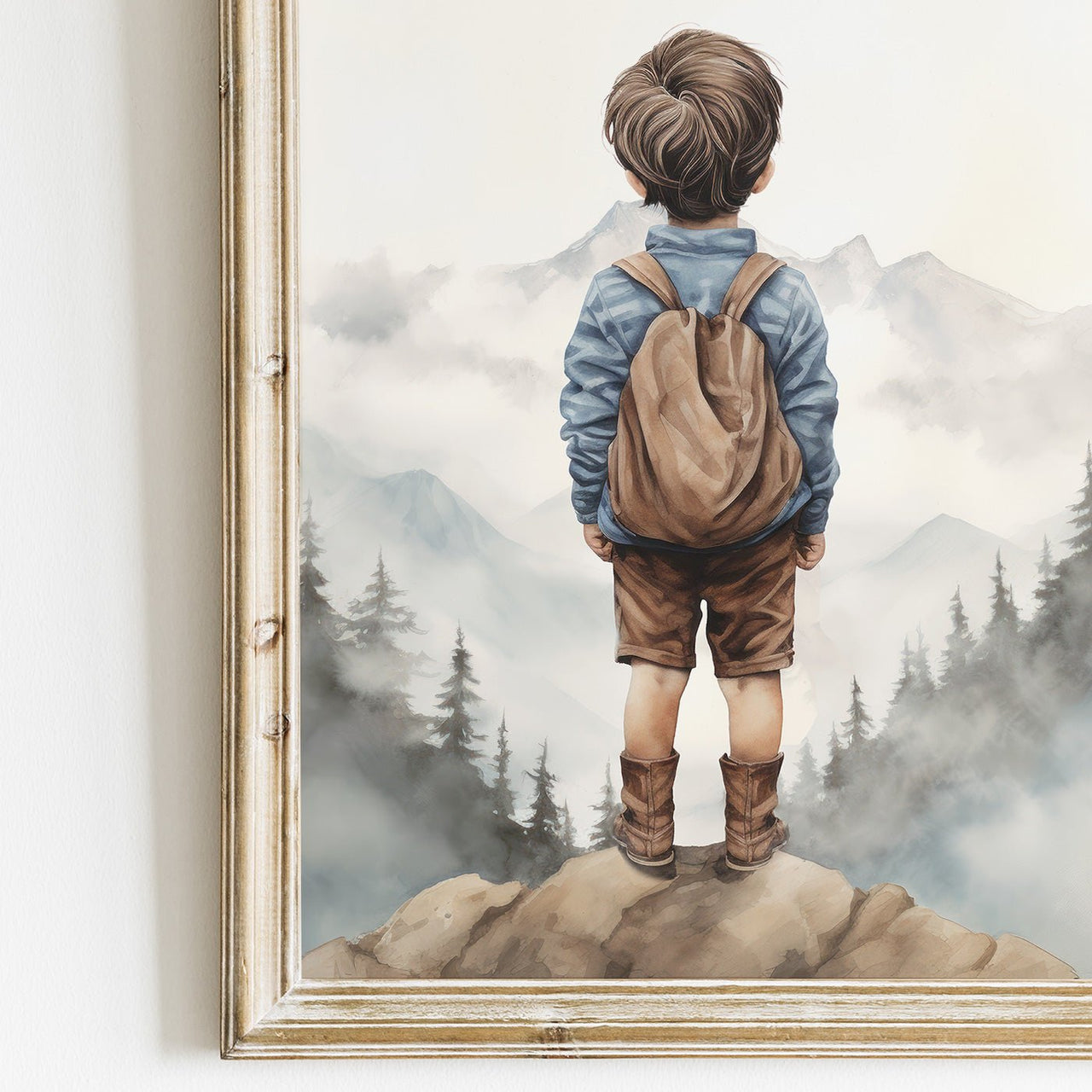 Mountain Wall Art – Adventure Boys Room Decor