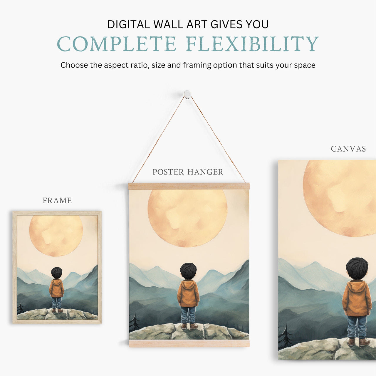 Little Adventurer Wall Art – Outdoor Boys Room Print • Set of 3