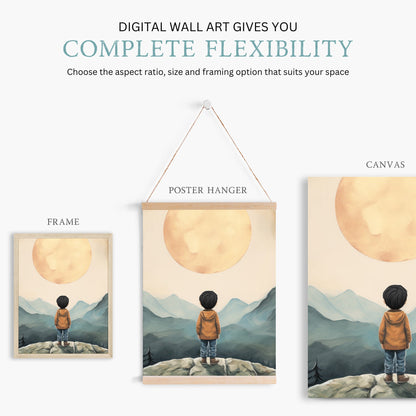 Adventure Toddler Decor, Outdoor Nursery Art, Boys Bedroom Print - WildfieldPrints