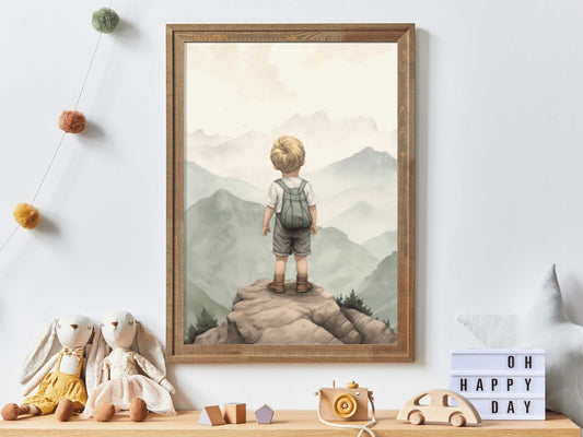 Adventure Toddler Decor, Rustic Nursery Wall Art, Explore & Dream - WildfieldPrints