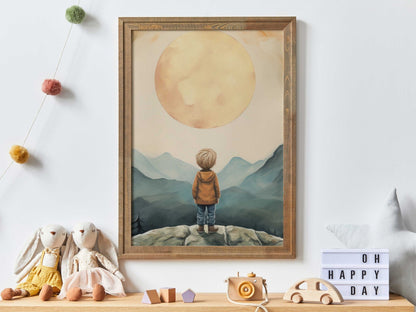 Adventure Toddler Decor, Vintage Nursery Wall Art, Boys Room Decor - WildfieldPrints