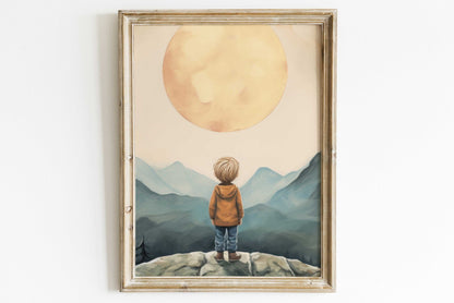 Adventure Toddler Decor, Vintage Nursery Wall Art, Boys Room Decor - WildfieldPrints