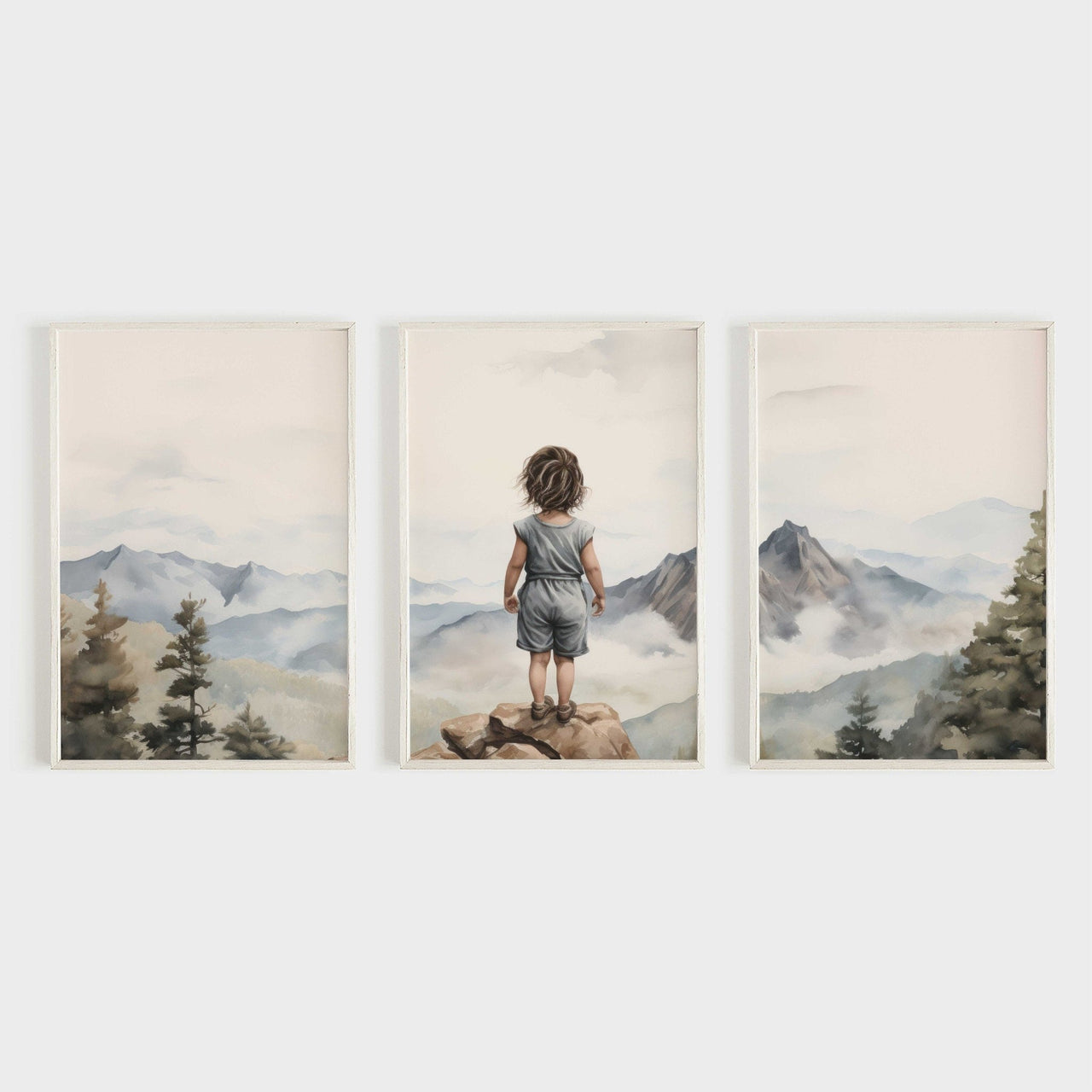 Spirited Toddler Wall Art – Adventure Girls Room Print • Set of 3