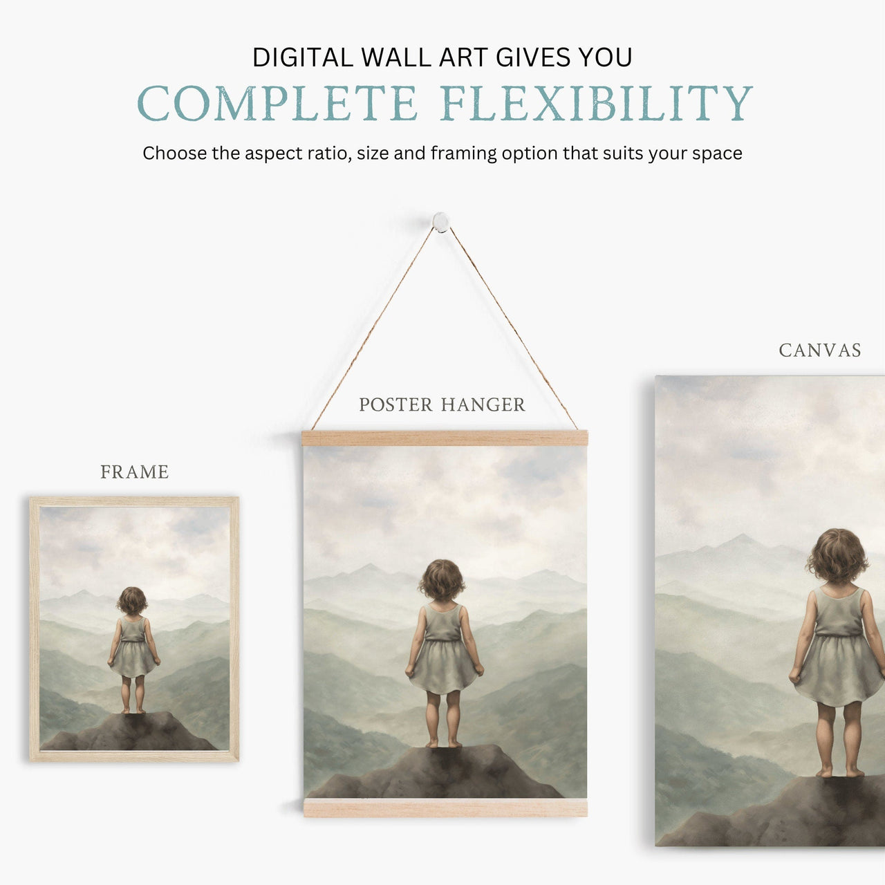 Explorer Wall Art – Adventure Girls Room Print