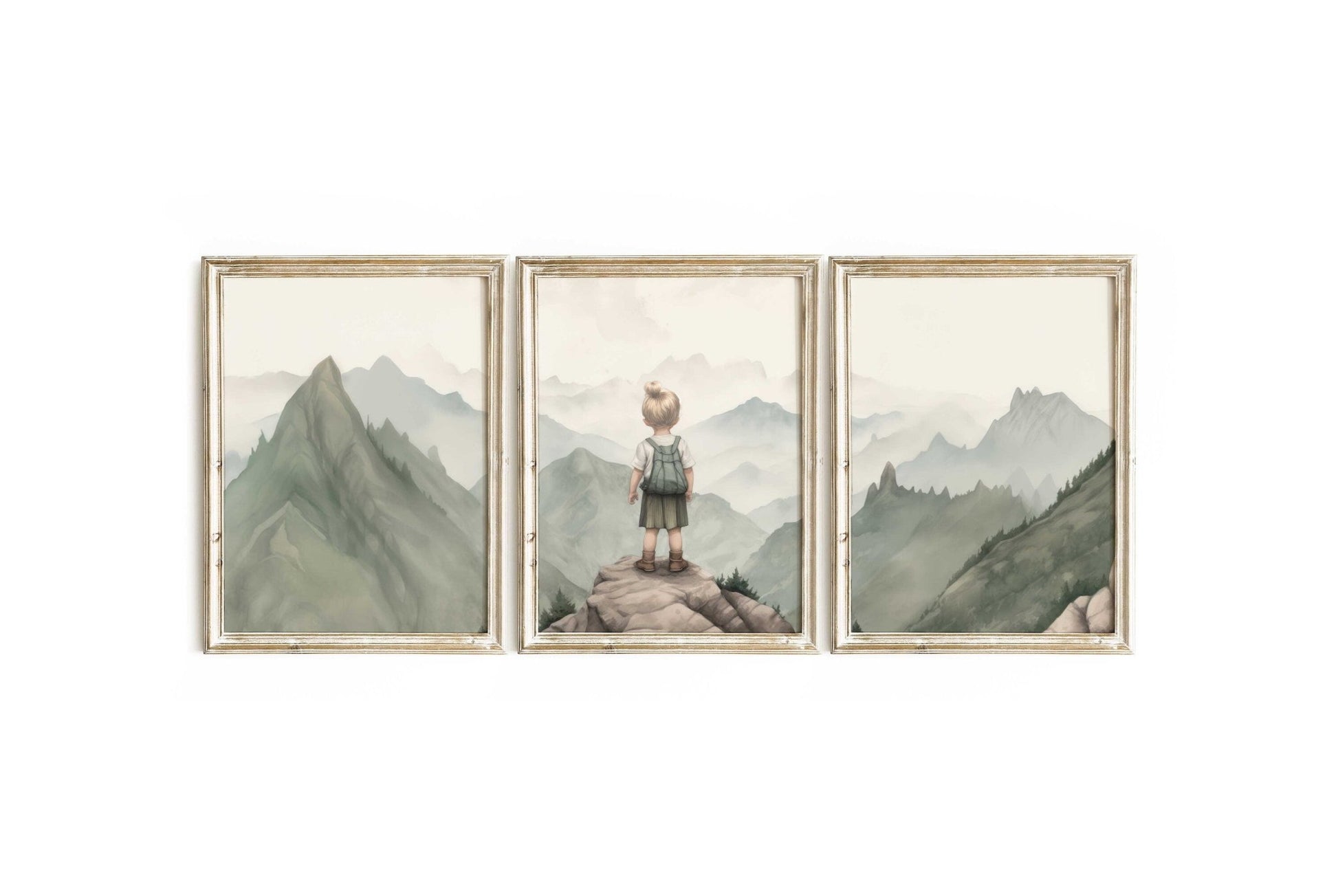 Adventure Toddler Prints, Vintage Nursery Decor, Girls Room Art - WildfieldPrints