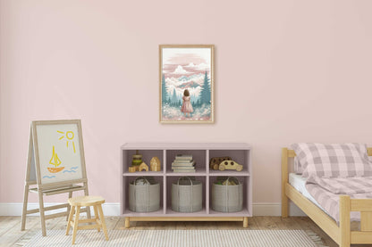 Adventure Wall Art for Girls, Nature - Themed Toddler Room Decor - WildfieldPrints