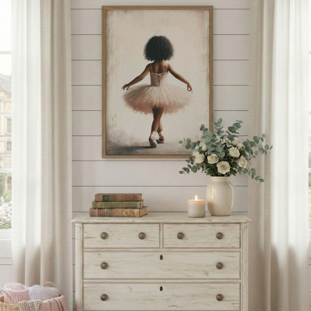 African - American Ballerina Print – Dance Girls Room Wall Art