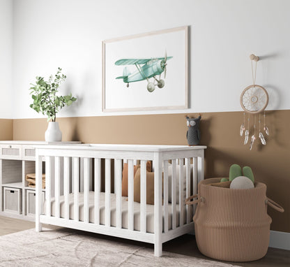 Airplane Nursery Decor, Pastel Wall Art, Vintage Transportation Print - WildfieldPrints
