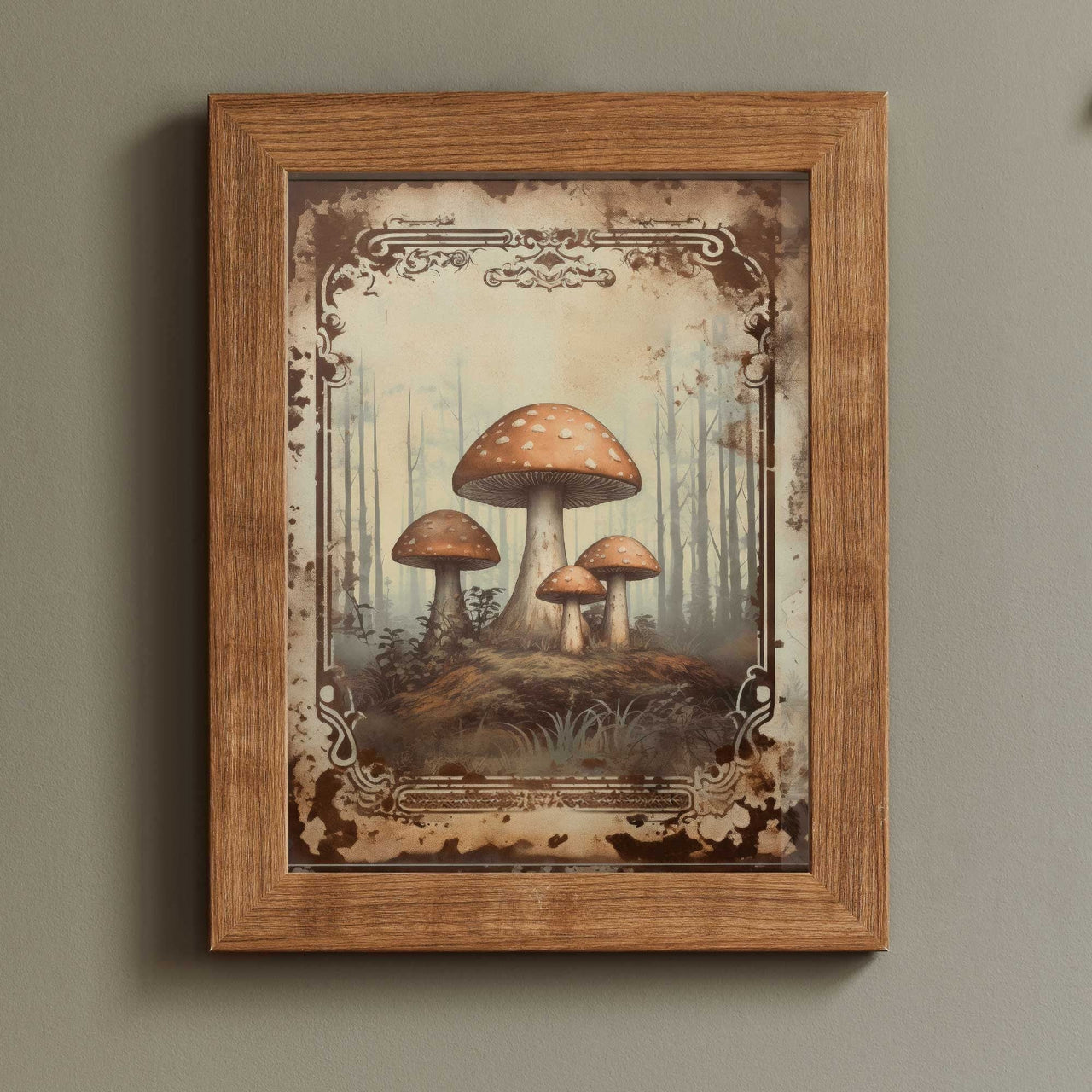 Amanita Mushroom Wall Art – Forest Nursery Print