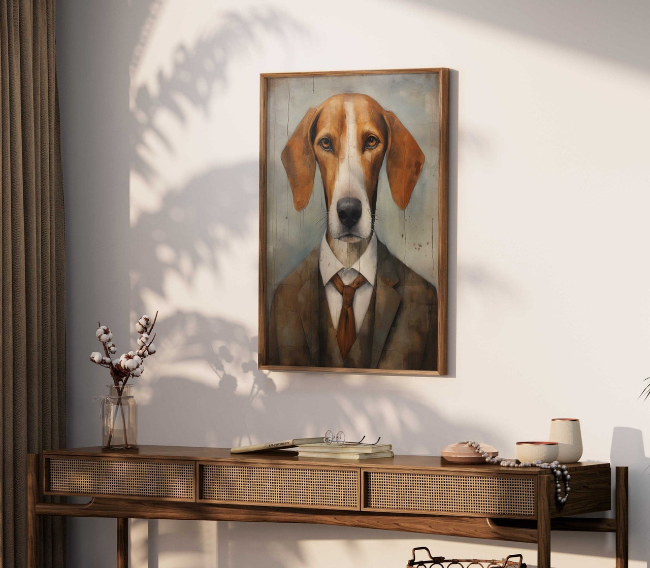 American Foxhound Wall Art – Dog Nursery Print