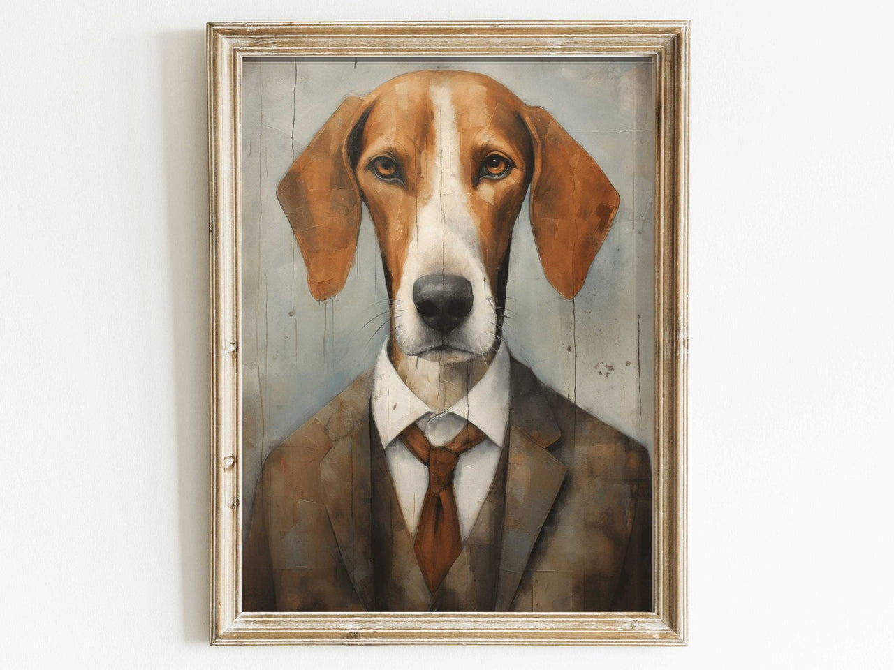 American Foxhound Wall Art – Dog Nursery Print
