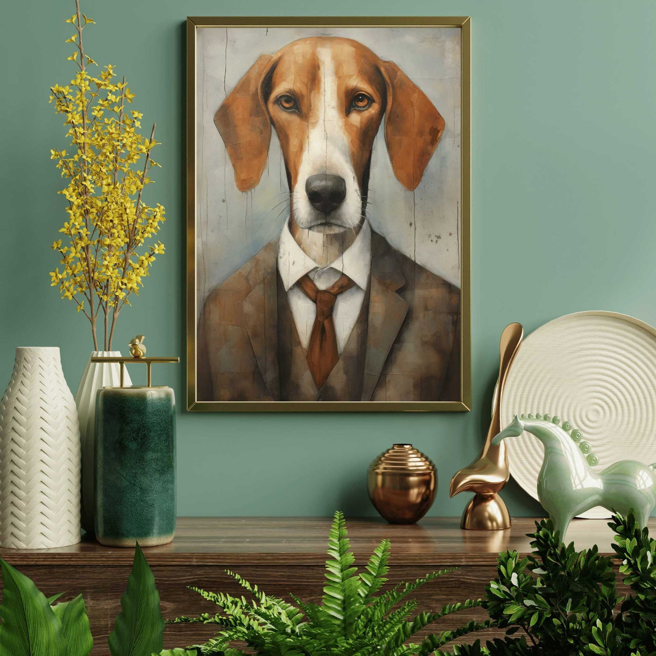 American Foxhound Wall Art – Dog Nursery Print