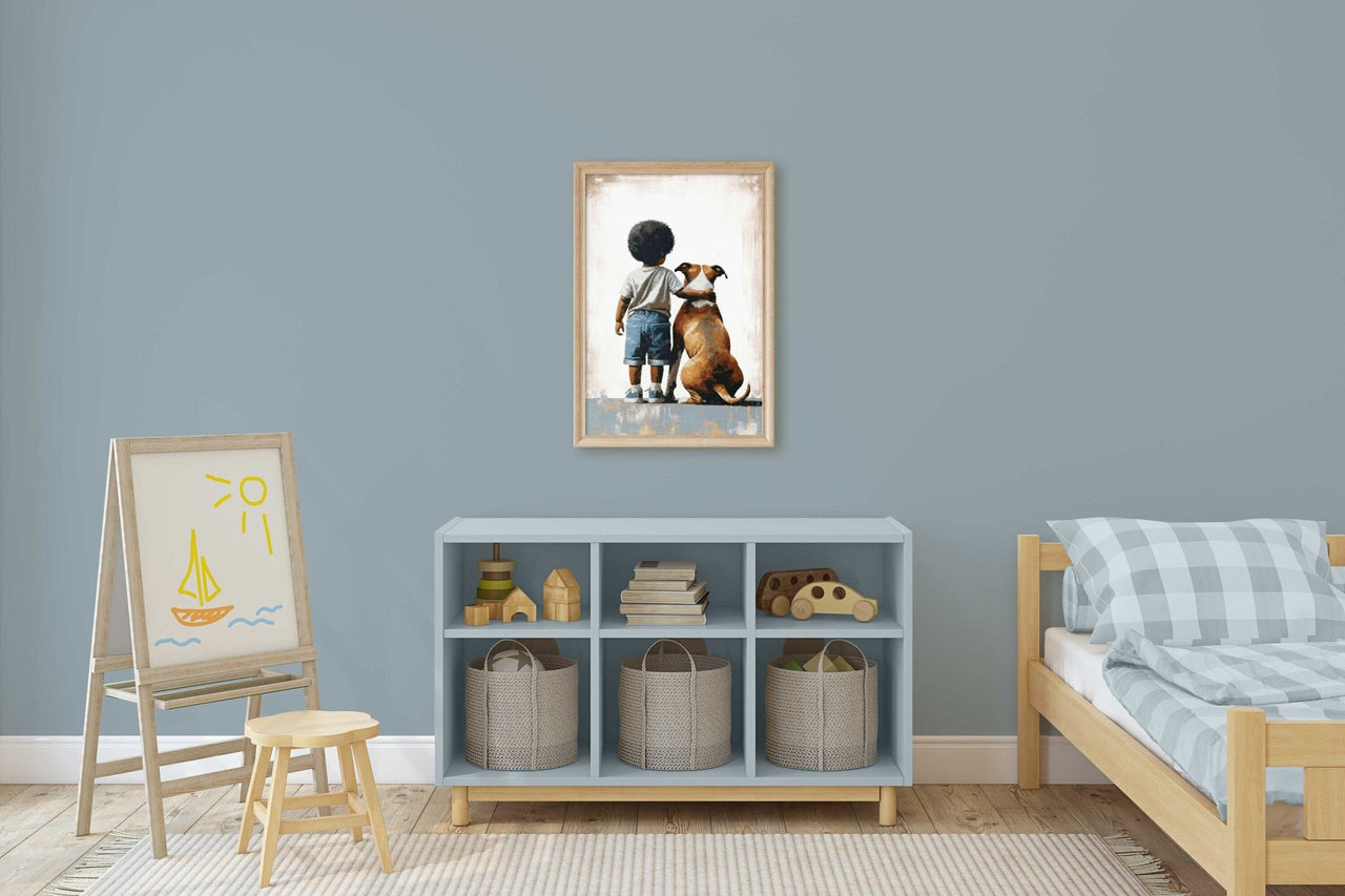 American Staffordshire Terrier Wall Art – Dog Boys Room Print