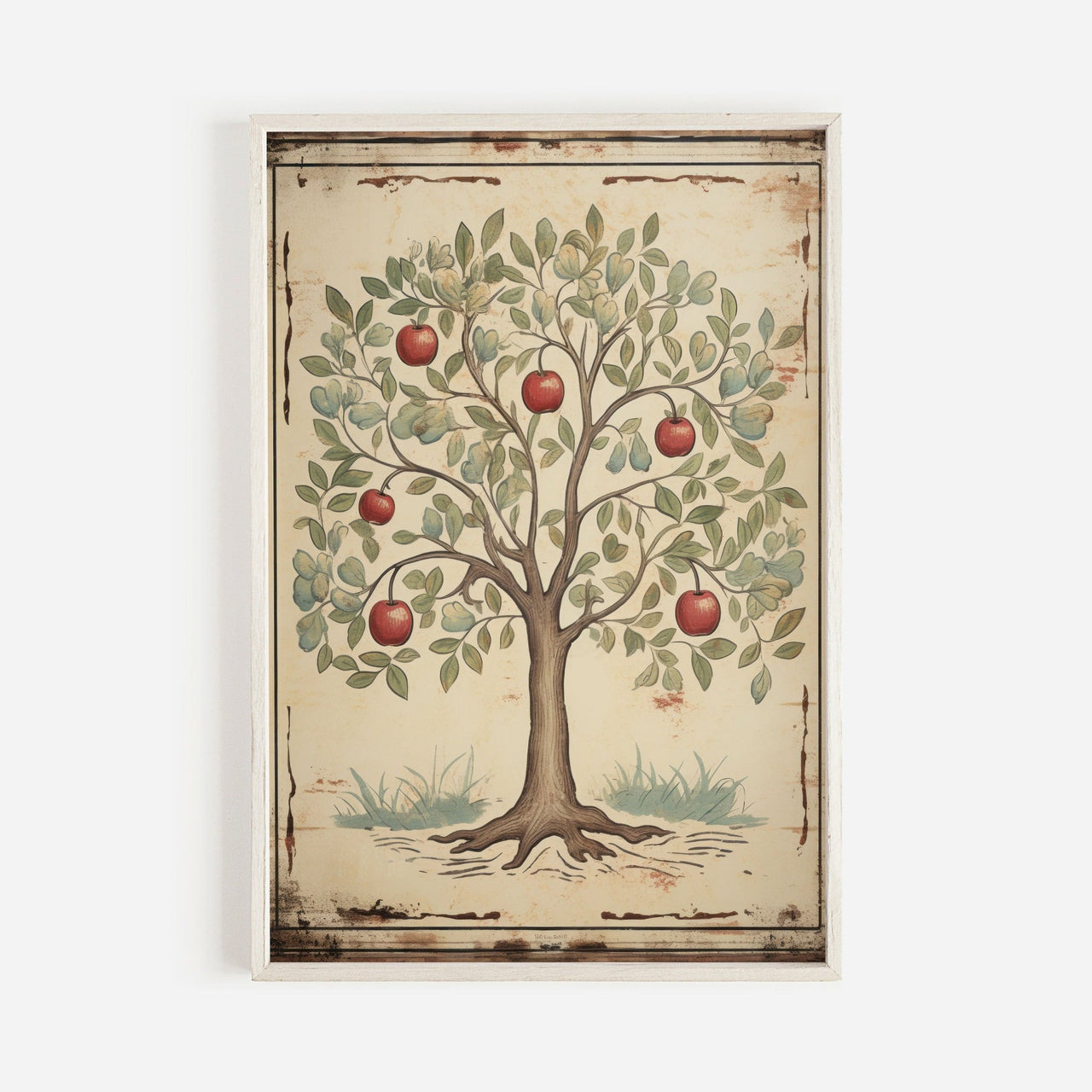Apple Tree Wall Art – Rustic Girls Room Print