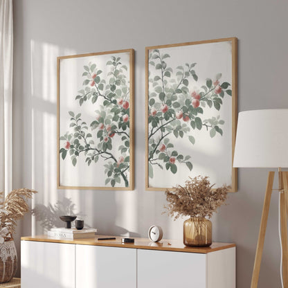 Apple Tree Print, Rustic Kitchen Wall Decor, Nature Artwork - WildfieldPrints