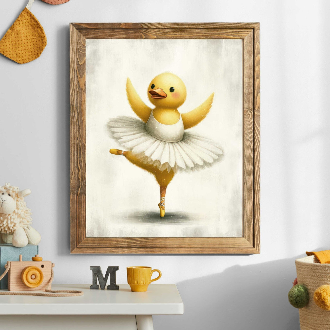 Dancing Duck Wall Art – Animal Nursery Print