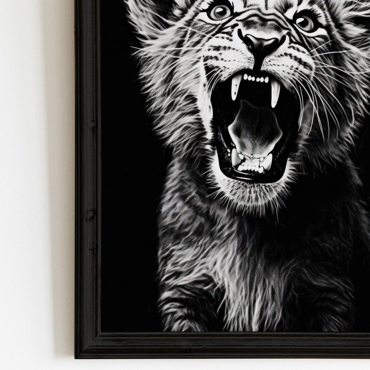Baby Lion Print – Safari Boys Room Wall Art