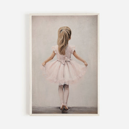 Ballerina Nursery Decor, Pink Room Art, Ballet Dancer Wall Print - WildfieldPrints