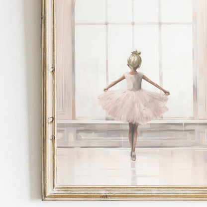 Ballerina Nursery Decor, Vintage Pink Girls Room Art, Ballet Wall Prints - WildfieldPrints