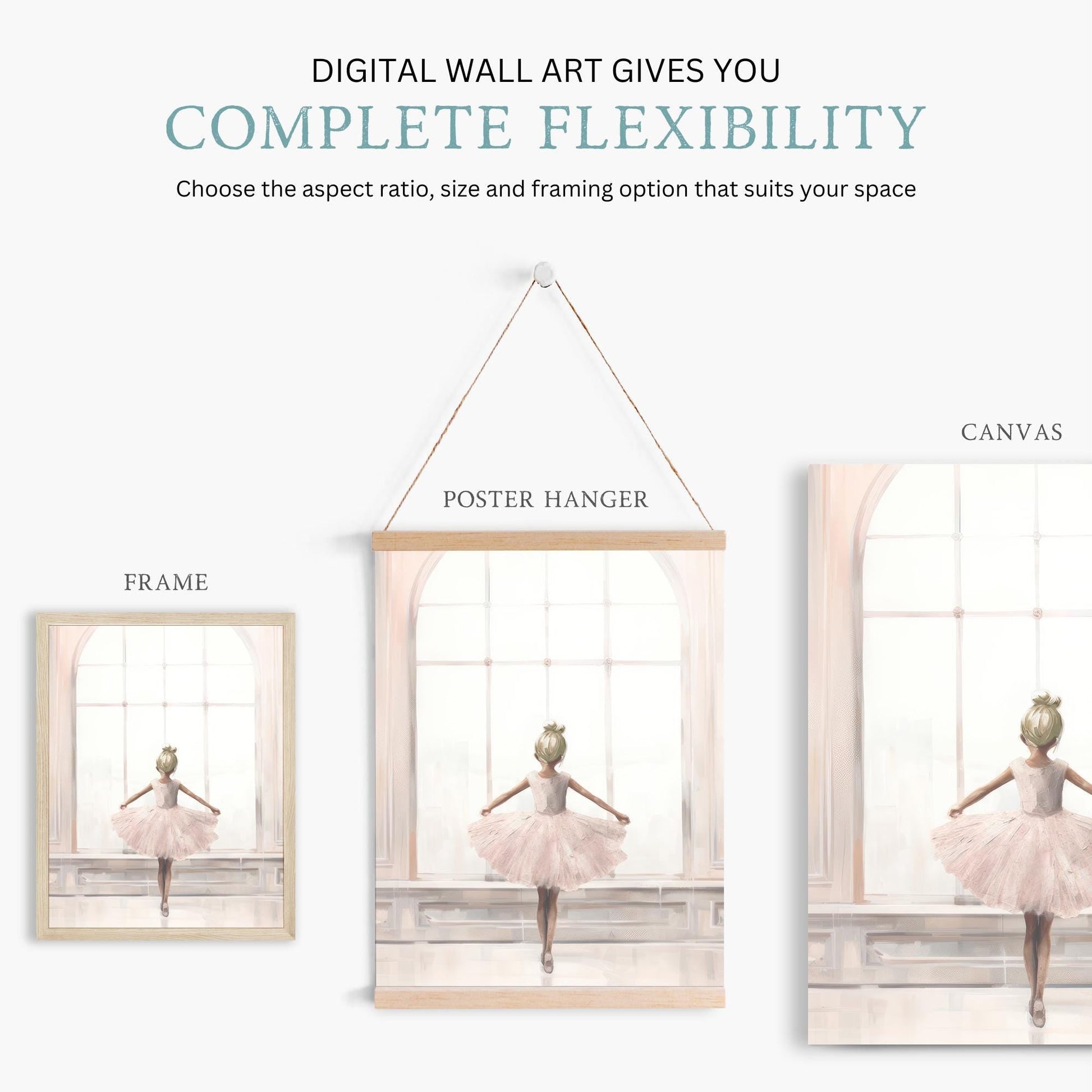 Ballerina Nursery Decor, Vintage Pink Girls Room Art, Ballet Wall Prints - WildfieldPrints