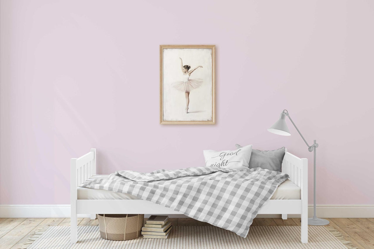 Ballerina Wall Art – Dance Nursery Print for Girls' Room