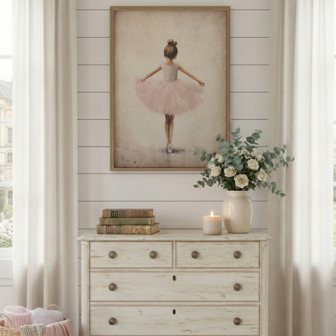 Ballet Ballerina Wall Art – Dance Girls Room Print