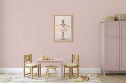Ballet Dancer Art, Ballerina Room Decor for Girls, Pink Wall Print - WildfieldPrints