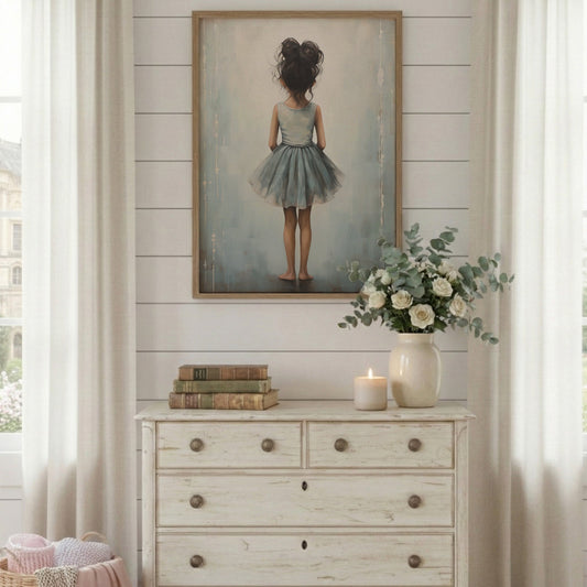Ballet Dancer Wall Art – Ballerina Girls Room Print