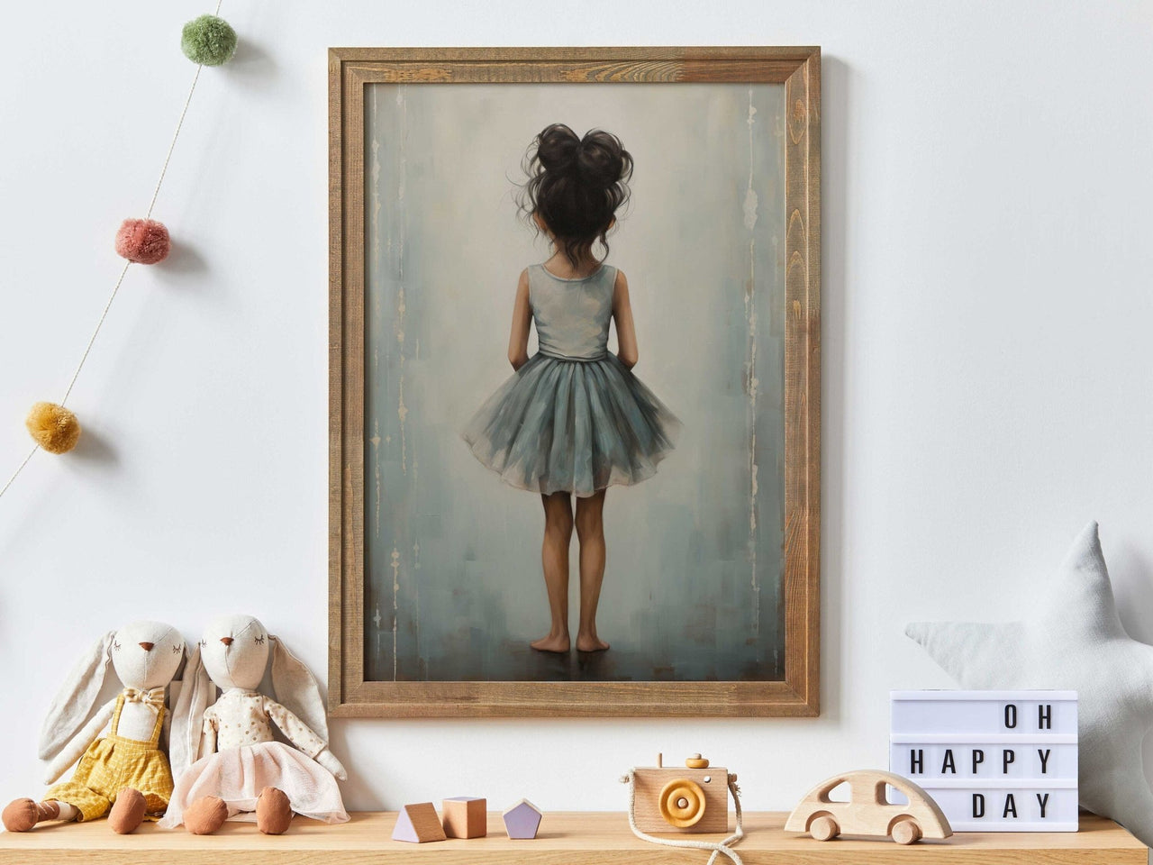 Ballet Dancer Wall Art – Ballerina Girls Room Print