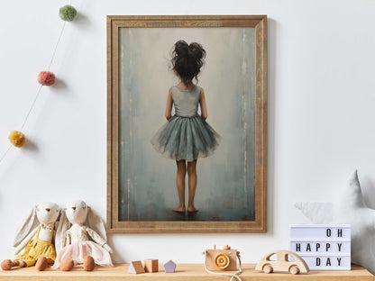 Ballet Dancer Wall Art, Ballerina Nursery Decor, Girls Room Accent - WildfieldPrints