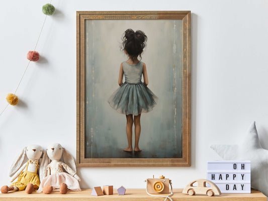 Ballet Dancer Wall Art, Ballerina Nursery Decor, Girls Room Accent - WildfieldPrints