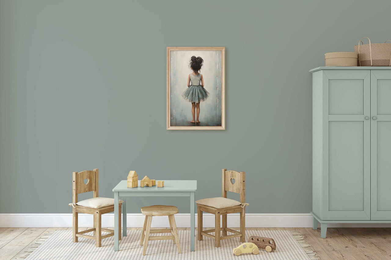 Ballet Dancer Wall Art – Ballerina Girls Room Print