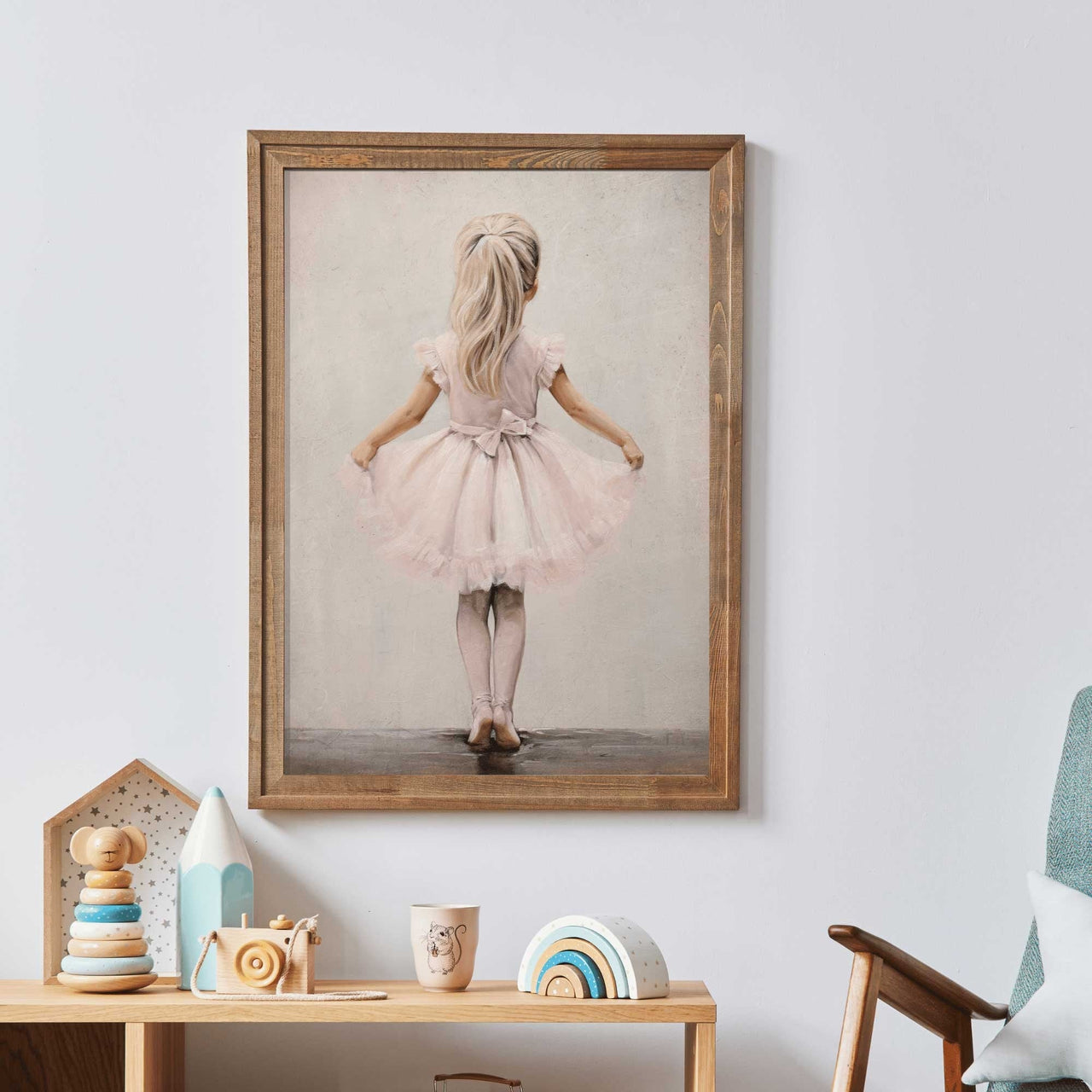 Ballet Dancer Wall Art – Dance Nursery Print for Girls Room