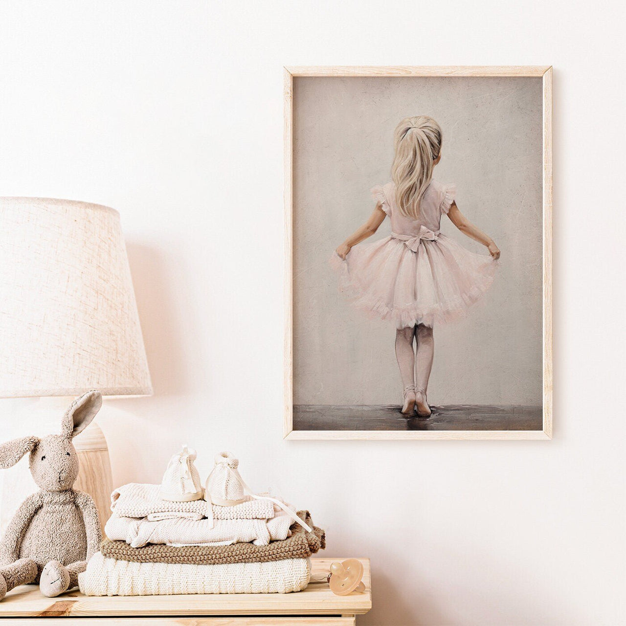 Ballet Dancer Wall Art – Dance Nursery Print for Girls Room