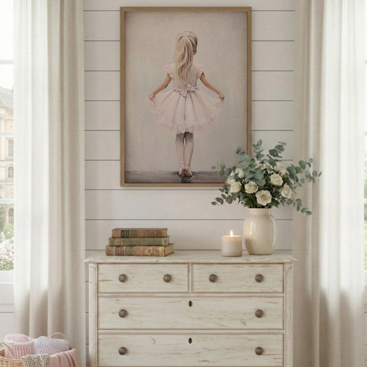 Ballet Dancer Wall Art – Dance Nursery Print for Girls Room