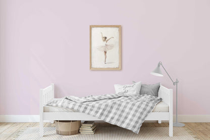 Ballet Nursery Decor, Ballerina Wall Art, Vintage Girl Room - WildfieldPrints