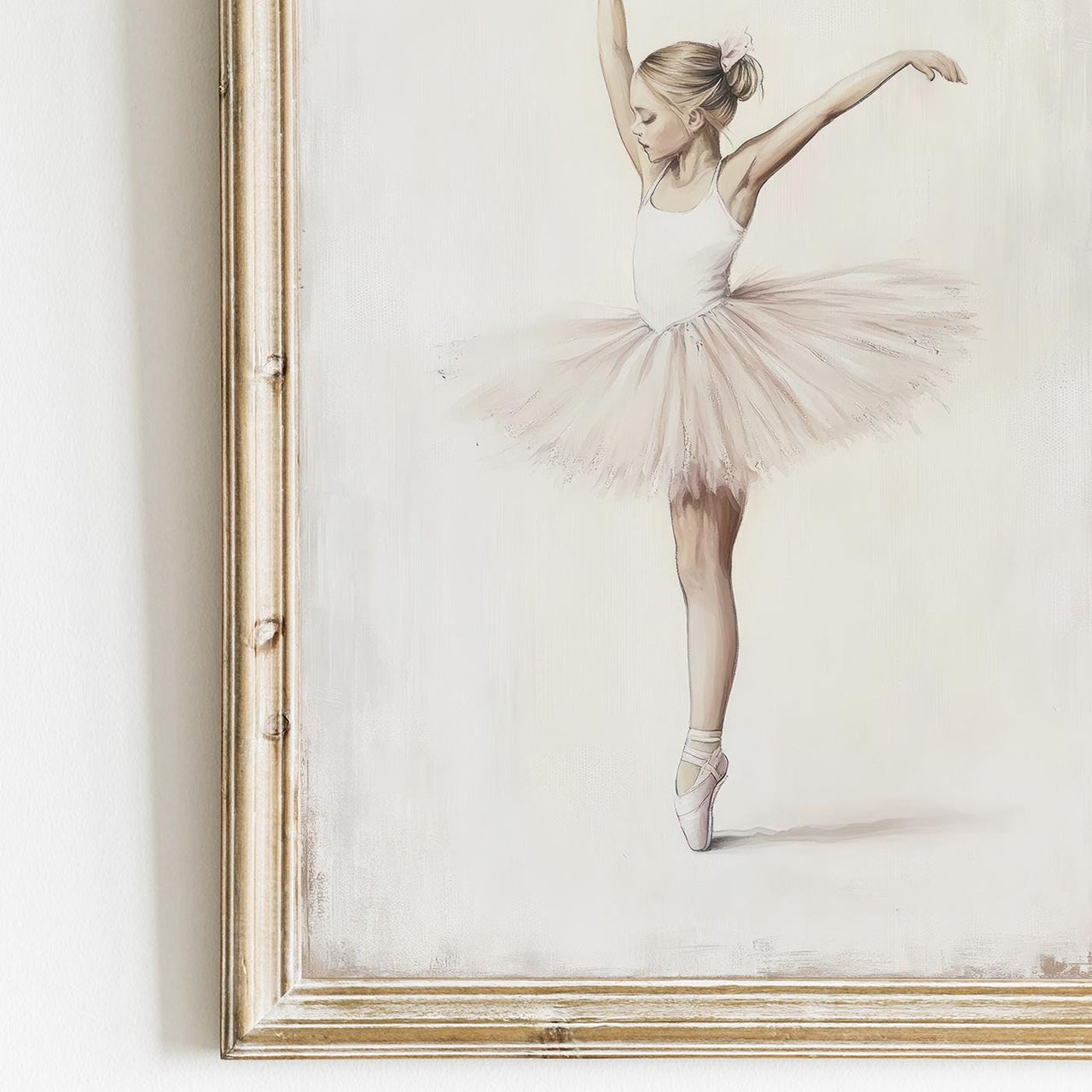 Ballerina Wall Art – Dance Nursery Print for Girls