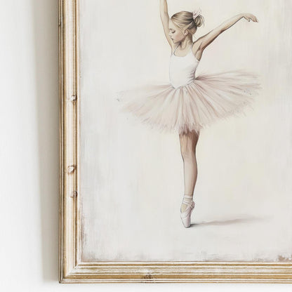 Ballet Nursery Decor, Ballerina Wall Art, Vintage Girl Room - WildfieldPrints