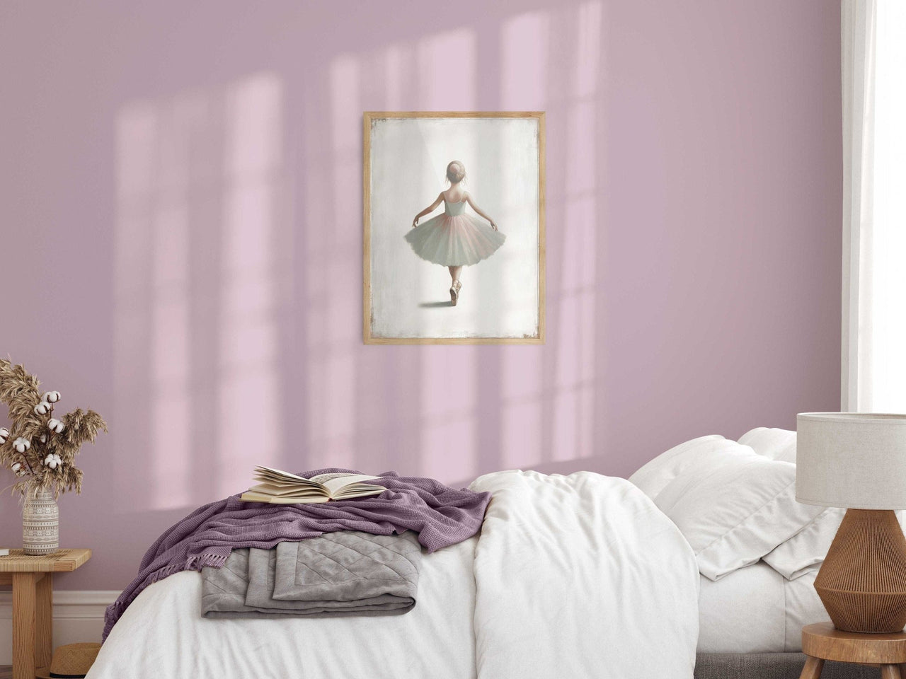 Ballerina Wall Art – Dance Nursery Print for Girls
