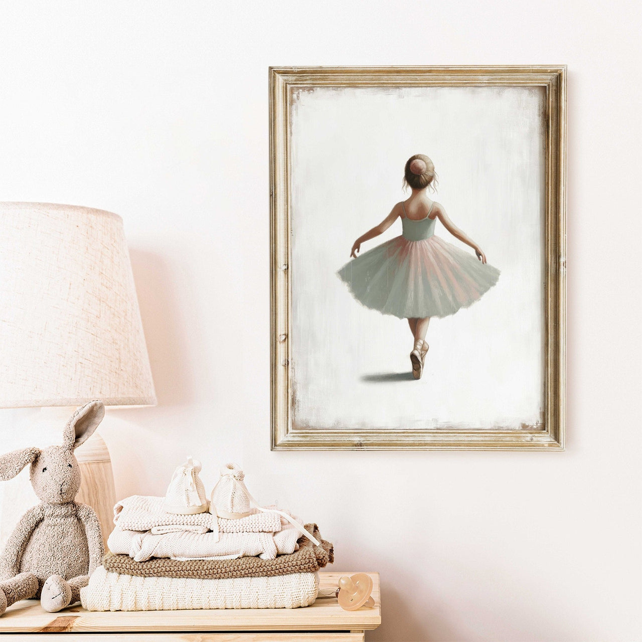 Ballerina Wall Art – Dance Nursery Print for Girls