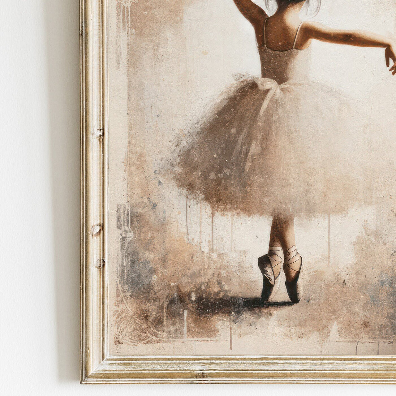 Ballerina Wall Art – Ballet Nursery Print for Girls
