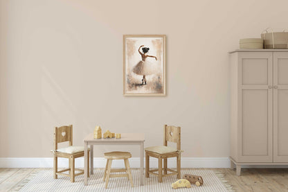 Ballet Nursery Prints, Ballerina Room Decor, Pink Girl's Artwork - WildfieldPrints