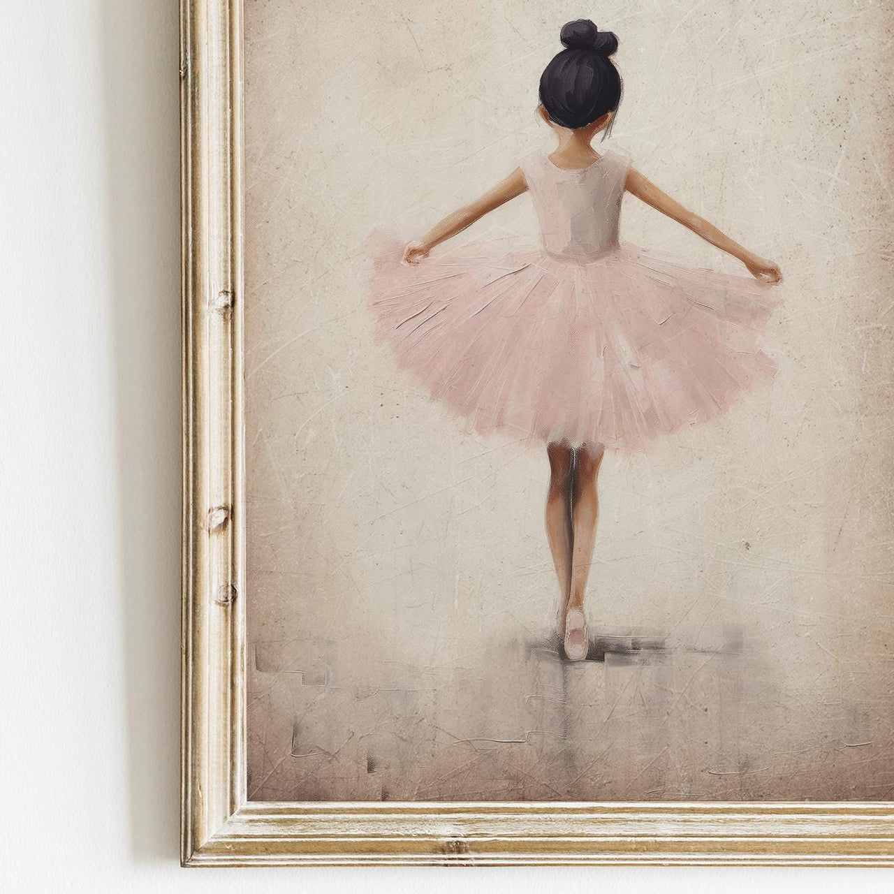 Ballerina Wall Art – Ballet Nursery Print for Girls Room