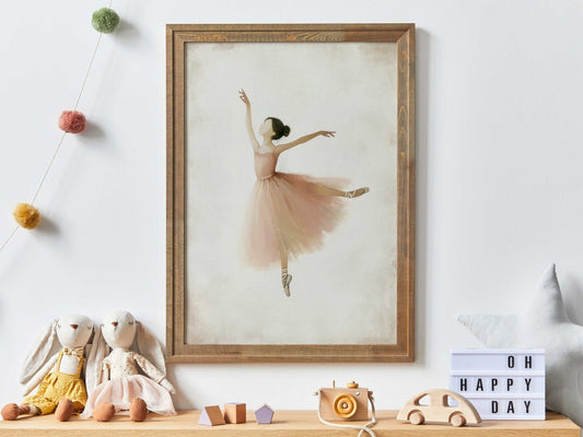 Ballet Nursery Prints, Ballerina Wall Decor, Girly Room Art - WildfieldPrints