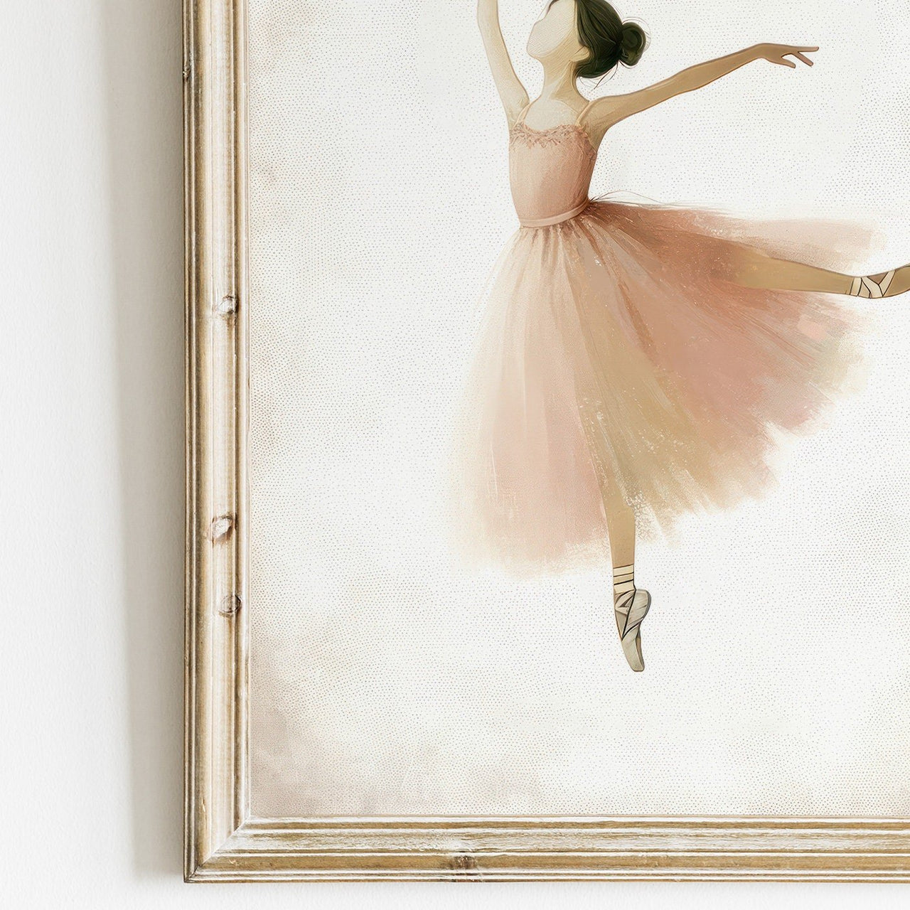 Ballerina Wall Art – Dance Nursery Print for Girls