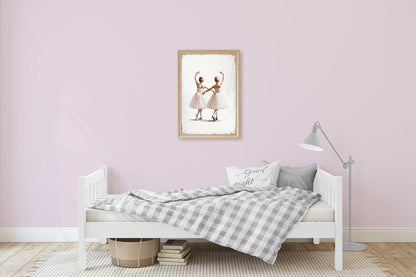Ballet Nursery Prints, Ballerina Wall Decor, Vintage Girl's Room Art - WildfieldPrints
