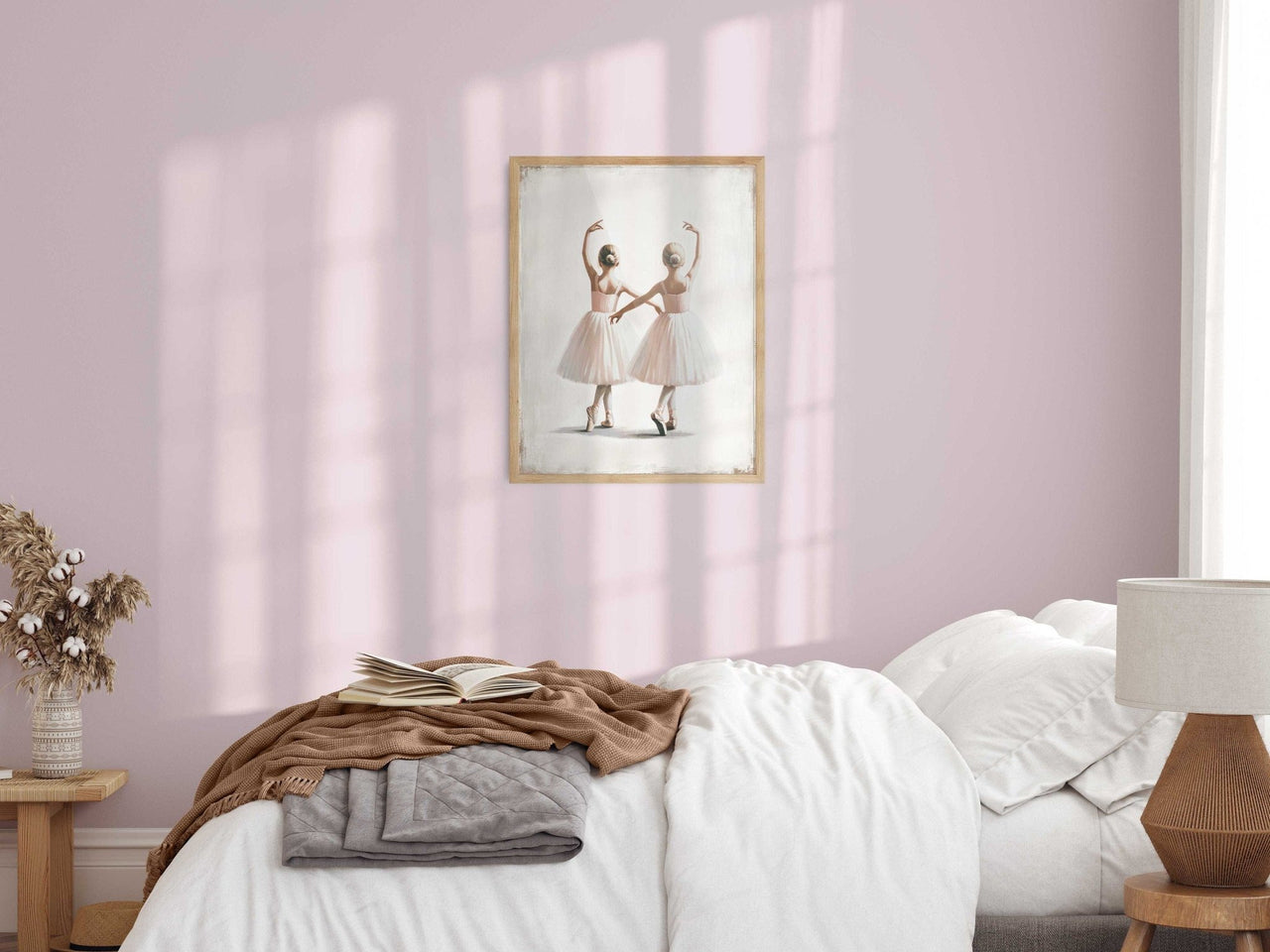 Ballerina Wall Art – Vintage Girls Room Print